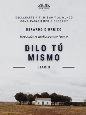 cover image of Dilo Tú Mismo